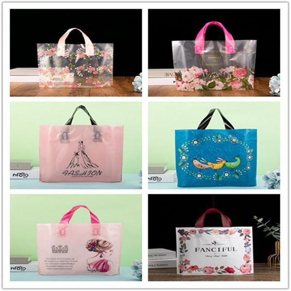 gift wrap 50pcs thick large plastic bags beautiful print pattern shopping jewelry apparel packaging bag with handle
gift wrap 50pcs thick large plastic bags beautiful print pattern shopping jewelry apparel packaging bag with handle