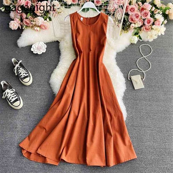 korean dress summer elegant solid girls a-line o-neck vestidos slim sleeveless maxi back zippers dresses office lady 210601, Black;gray
korean dress summer elegant solid girls a-line o-neck vestidos slim sleeveless maxi back zippers dresses office lady 210601, Black;gray