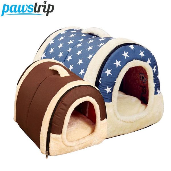 kennels & pens pawstrip 7 patterns small dog bed house soft warm cat winter puppy cushion folding portable pet nest for cats
kennels & pens pawstrip 7 patterns small dog bed house soft warm cat winter puppy cushion folding portable pet nest for cats