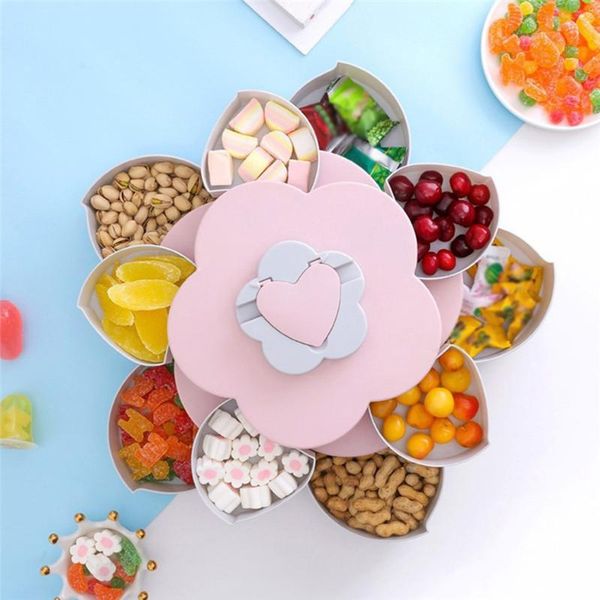 storage bottles & jars 2-layer rotating petal candy box plastic snack tray case nut rotation dried fruit plate wedding gift home organizer
storage bottles & jars 2-layer rotating petal candy box plastic snack tray case nut rotation dried fruit plate wedding gift home organizer
