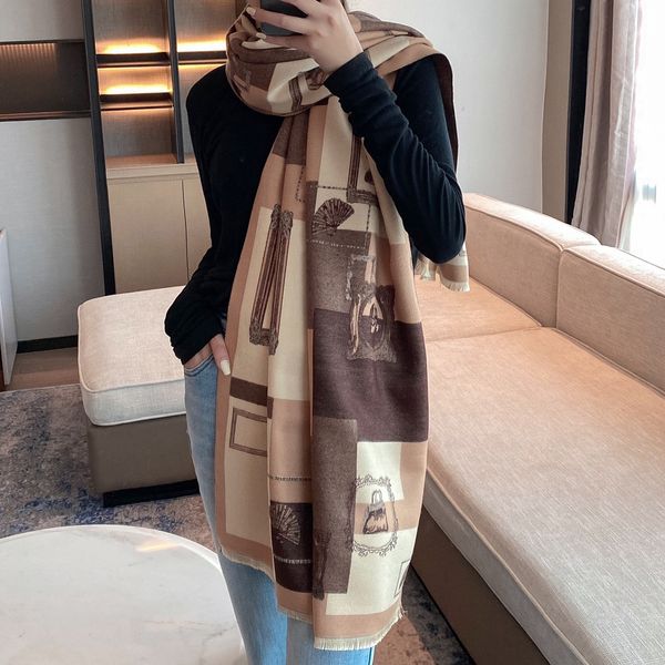 scarves cashmere scarf hijab women print double-sided thick warm winter blanket female shawl wrap bufanda 180*65cm, Blue;gray
scarves cashmere scarf hijab women print double-sided thick warm winter blanket female shawl wrap bufanda 180*65cm, Blue;gray
