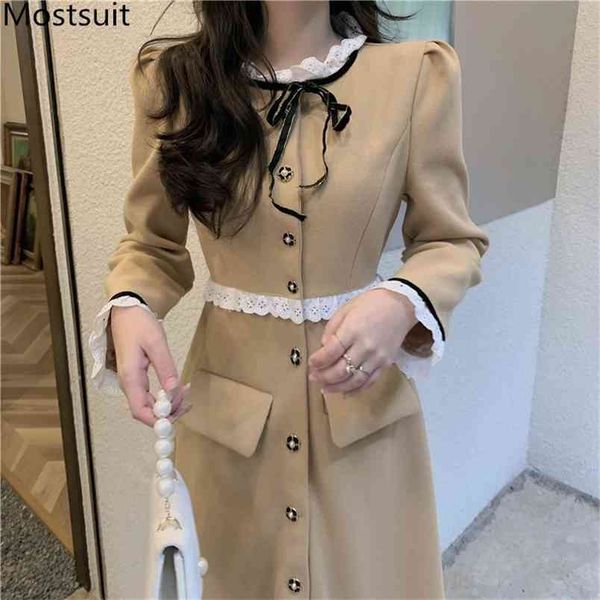 single-breasted korean elegant women long dress spring full sleeve o-neck lace patchwork vintage fashion party vestidos 210513, Black;gray
single-breasted korean elegant women long dress spring full sleeve o-neck lace patchwork vintage fashion party vestidos 210513, Black;gray