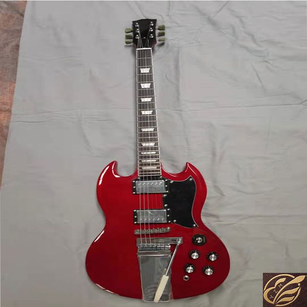 wine red fashion vibrato six string electric guitar, 
wine red fashion vibrato six string electric guitar,