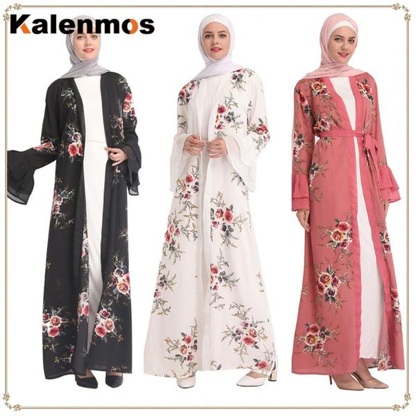casual dresses muslim abaya dress women print floral flare sleeve lace-up kimono islam caftan robe turkish dubai arab islamic clothing, Black;gray
casual dresses muslim abaya dress women print floral flare sleeve lace-up kimono islam caftan robe turkish dubai arab islamic clothing, Black;gray
