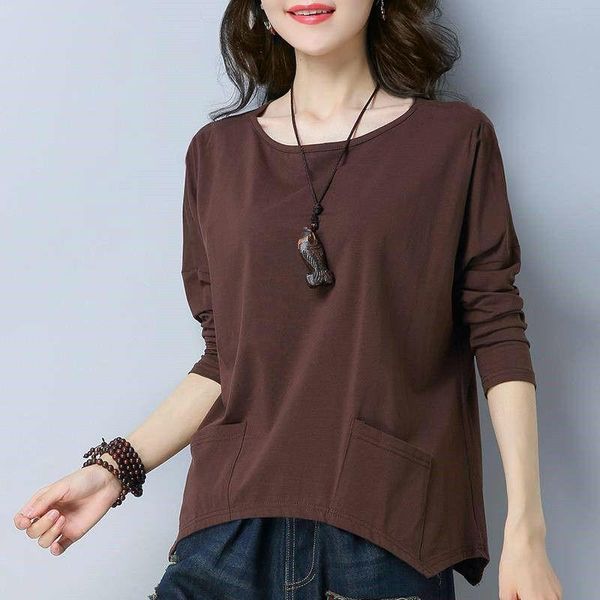 women's t-shirt pipimother women korean version casual loose long sleeve bat pocket top, White
women's t-shirt pipimother women korean version casual loose long sleeve bat pocket top, White