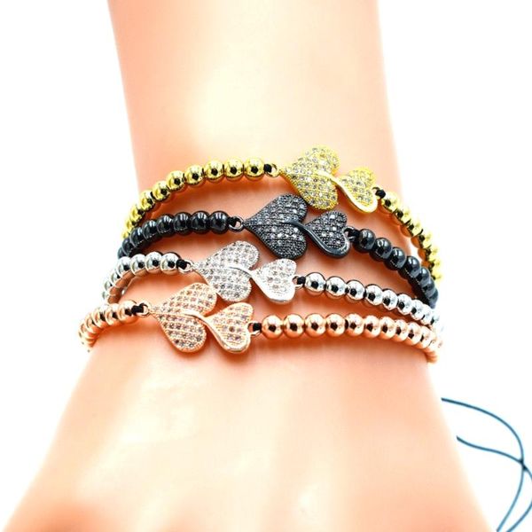 beaded, strands love charm bracelets for men woman 24k gold plating micro pave cz 4mm beads classic european style braiding, Black
beaded, strands love charm bracelets for men woman 24k gold plating micro pave cz 4mm beads classic european style braiding, Black