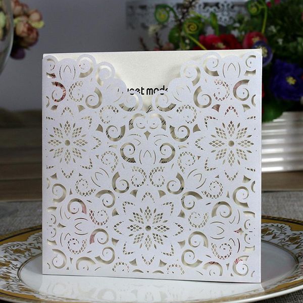 greeting cards 10cs laser cut european style wedding invitation card kit with inner sheet envelope hollow out party decoration
greeting cards 10cs laser cut european style wedding invitation card kit with inner sheet envelope hollow out party decoration