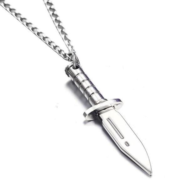 pendant necklaces potcet stainless steel dagger necklace clavicle chain geometric fashion hip hop personality party jewelry, Silver
pendant necklaces potcet stainless steel dagger necklace clavicle chain geometric fashion hip hop personality party jewelry, Silver