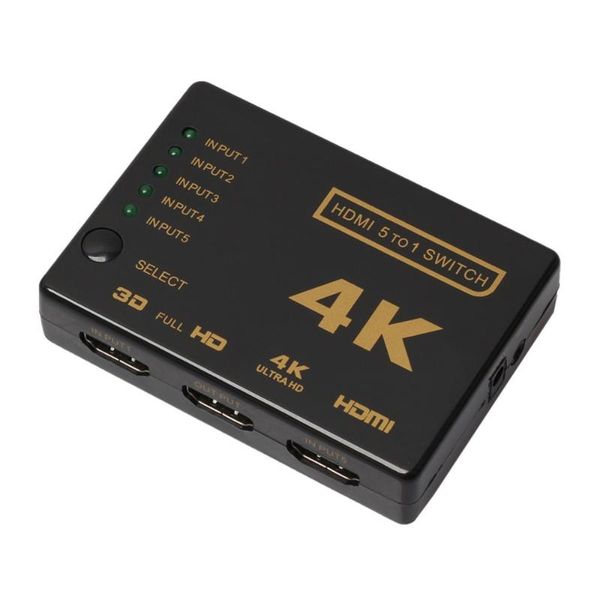 audio cables & connectors 50pcs switch switcher 5 in 1 out hub with remote control splitter box for hdtv ps3 dvd ps4 pc
audio cables & connectors 50pcs switch switcher 5 in 1 out hub with remote control splitter box for hdtv ps3 dvd ps4 pc