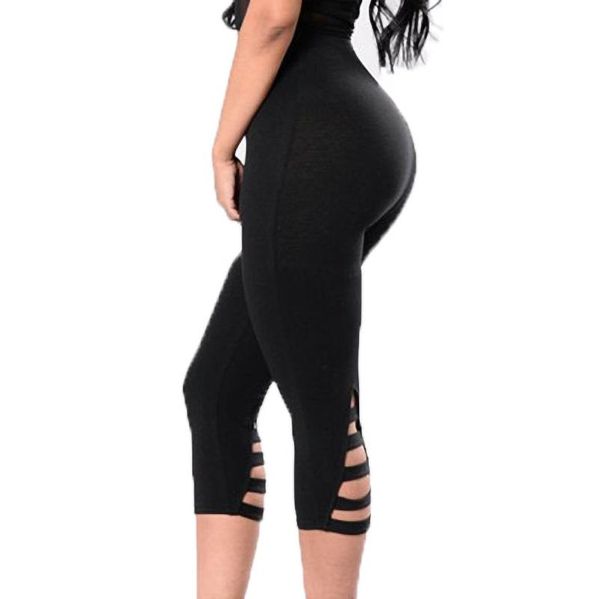 women's leggings woman high waist capris ladies running stretch tight hollowing out bodybuilding hole cycling pants, Black
women's leggings woman high waist capris ladies running stretch tight hollowing out bodybuilding hole cycling pants, Black