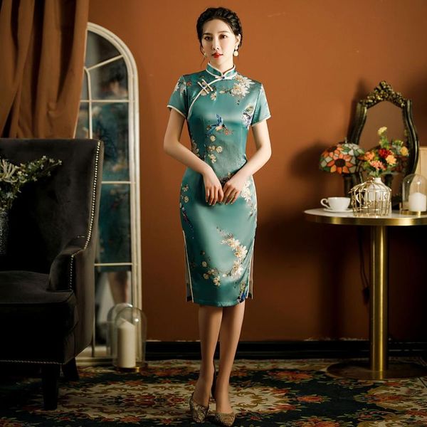 ethnic clothing h.rong.x summer traditional chinese retro cheongsam dress elegant bodycon modified qipao green print slender oversize chipao, Red
ethnic clothing h.rong.x summer traditional chinese retro cheongsam dress elegant bodycon modified qipao green print slender oversize chipao, Red