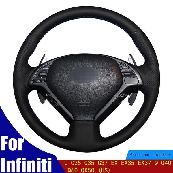 car steering wheel cover black pu artificial leather for infiniti g g25 g35 g37 ex ex35 ex37 q q40 q60 qx50 (us) covers
car steering wheel cover black pu artificial leather for infiniti g g25 g35 g37 ex ex35 ex37 q q40 q60 qx50 (us) covers