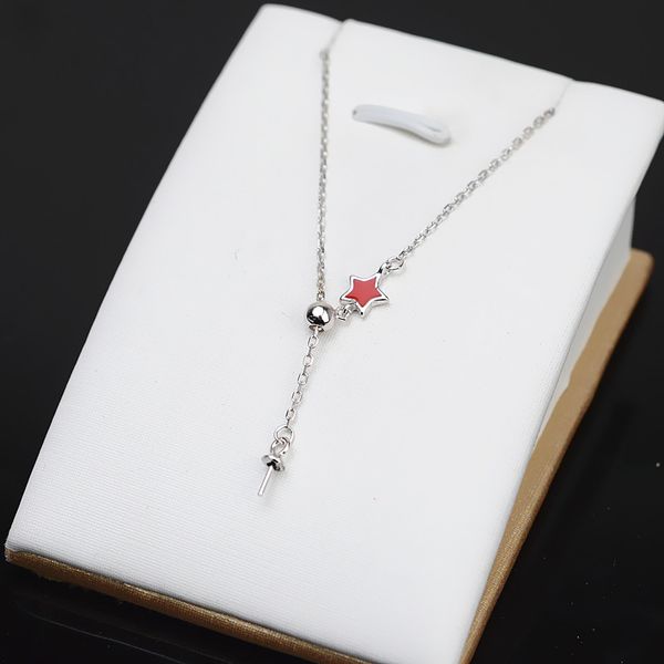 diy accessories s925 silver adjustment five pointed star pendant necklace multi bead clavicle chain 7-15 pearl empty support new 474
diy accessories s925 silver adjustment five pointed star pendant necklace multi bead clavicle chain 7-15 pearl empty support new 474
