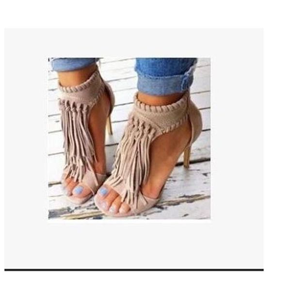 sandals square toe leather fringe hollow out selling young ladies super thin and high heels shoes, Black
sandals square toe leather fringe hollow out selling young ladies super thin and high heels shoes, Black
