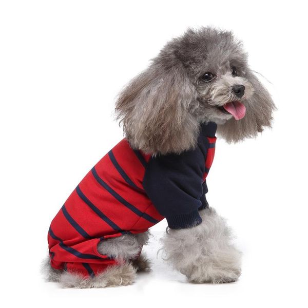 dog apparel pet cat striped pajamas warm comfortable soft breathable home supplies
dog apparel pet cat striped pajamas warm comfortable soft breathable home supplies