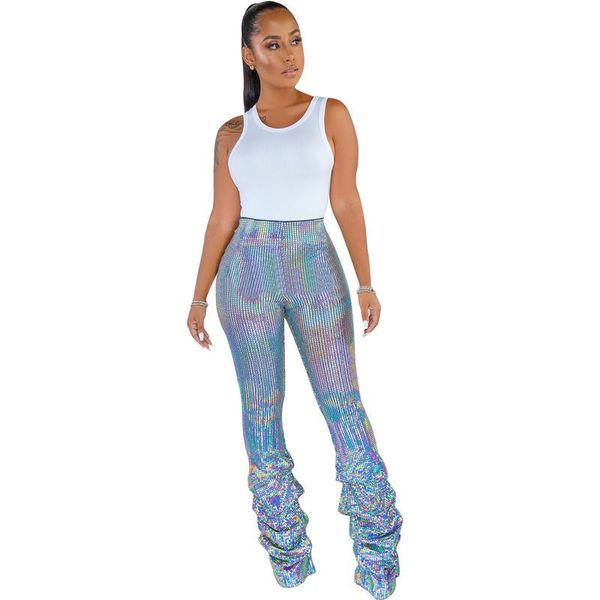 women's pants & capris women bronzing fashion pleated trousers 2021 autumn colorful sequined for womens, Black;white
women's pants & capris women bronzing fashion pleated trousers 2021 autumn colorful sequined for womens, Black;white