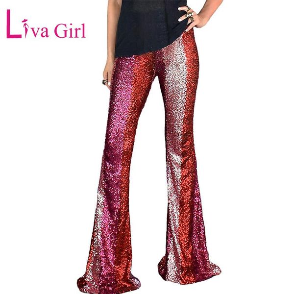 women's pants & capris liva girl gorgeous red color block sequin flare for women high waist bell female dance trousers wide leg pant bo, Black;white
women's pants & capris liva girl gorgeous red color block sequin flare for women high waist bell female dance trousers wide leg pant bo, Black;white