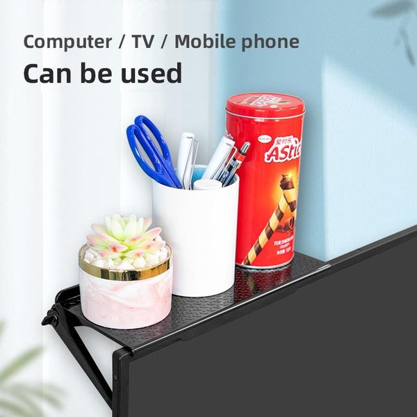 hooks & rails multi-functional storage rack adjustable screen shelf no punching tv computer lcd display bracket
hooks & rails multi-functional storage rack adjustable screen shelf no punching tv computer lcd display bracket