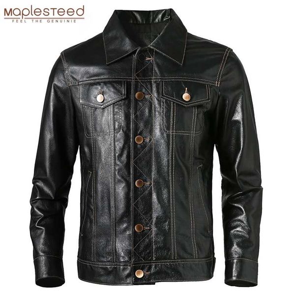 men genuine leather jacket soft slim fit tanned pigskin leather jackets male skin coat spring clothing m483 211222, Black
men genuine leather jacket soft slim fit tanned pigskin leather jackets male skin coat spring clothing m483 211222, Black