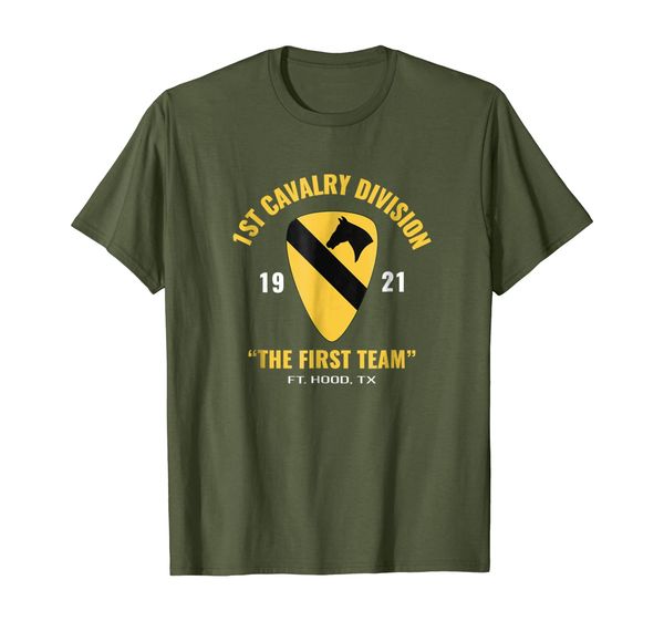 1st cavalry scouts the first team t shirt, White;black