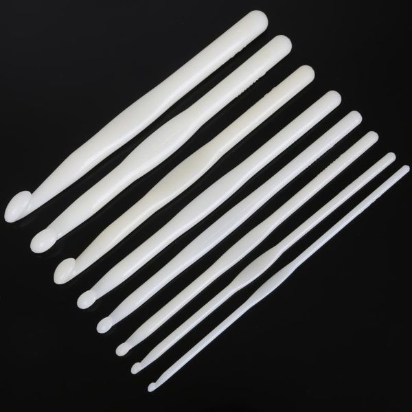 sewing notions & tools 3-10mm pure white plastic handle crochet hook knitting needles thick head diy crafts accessories, Black
sewing notions & tools 3-10mm pure white plastic handle crochet hook knitting needles thick head diy crafts accessories, Black