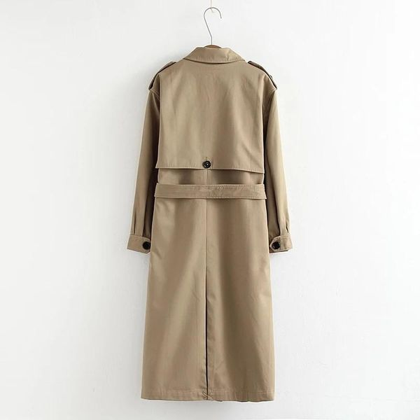 women's trench coats 2021 ladies casual solid color double breasted jacket fashion belt office chic epaulette design long groove, Tan;black
women's trench coats 2021 ladies casual solid color double breasted jacket fashion belt office chic epaulette design long groove, Tan;black