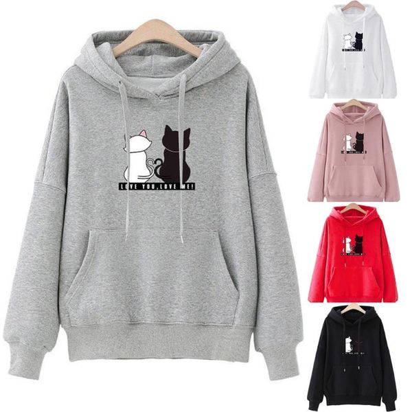 women's hoodies & sweatshirts fashion sweatshirt women casual winter ladies baggy lovely cat print jumper pullover, Black
women's hoodies & sweatshirts fashion sweatshirt women casual winter ladies baggy lovely cat print jumper pullover, Black