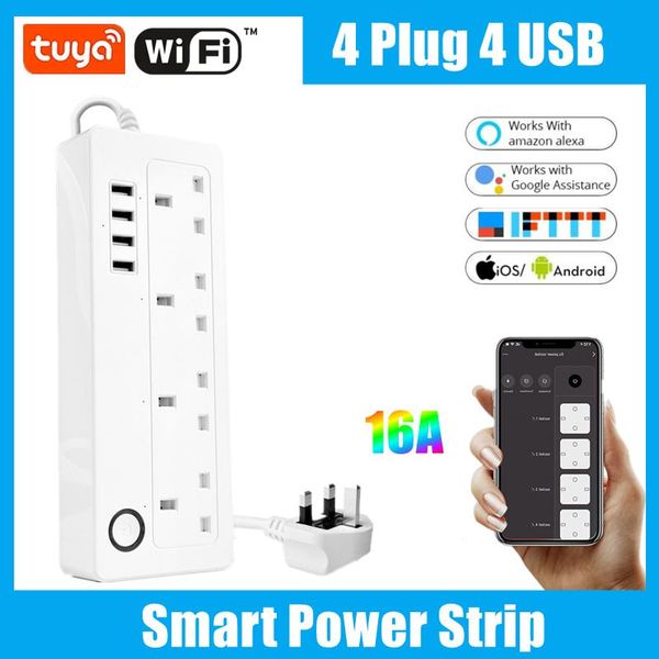 smart power plugs tuya strip 16a universal wifi socket with 4 usb ports vioce control via alexa google home ifttt
smart power plugs tuya strip 16a universal wifi socket with 4 usb ports vioce control via alexa google home ifttt