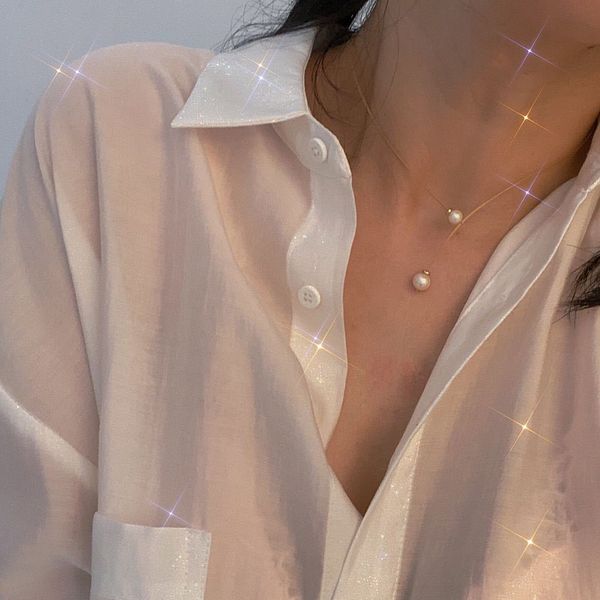 light luxury and simple temperament, fresh water pearl clavicle chain is suitable for party and dating, Silver
light luxury and simple temperament, fresh water pearl clavicle chain is suitable for party and dating, Silver