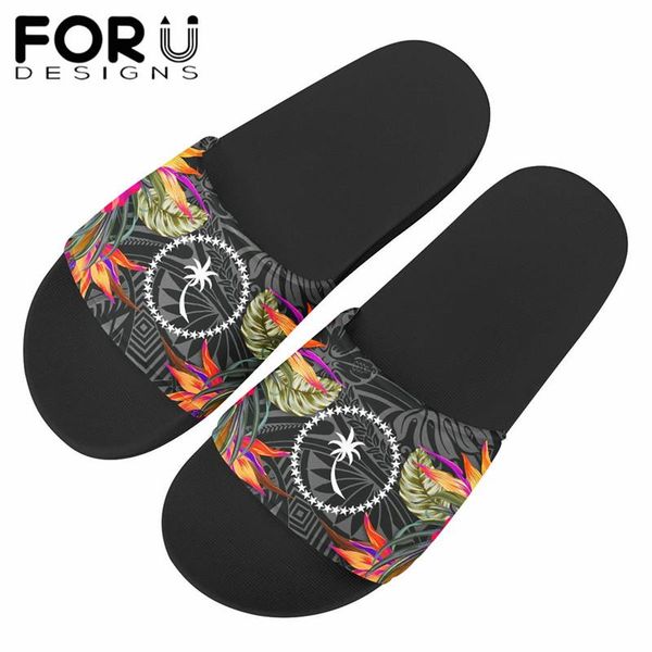 polynesian chuuk states plumeria pattern women's slippers fashion summer shoes brand beach slides flat, Black
polynesian chuuk states plumeria pattern women's slippers fashion summer shoes brand beach slides flat, Black