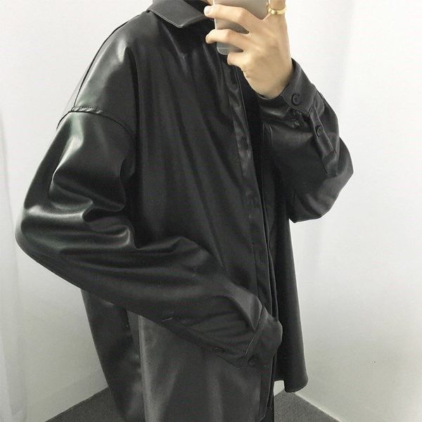 skirt elegant woman's shirt sleeve black button leather plutonium blouses oversize feminine fashion raincoat lady of
skirt elegant woman's shirt sleeve black button leather plutonium blouses oversize feminine fashion raincoat lady of
