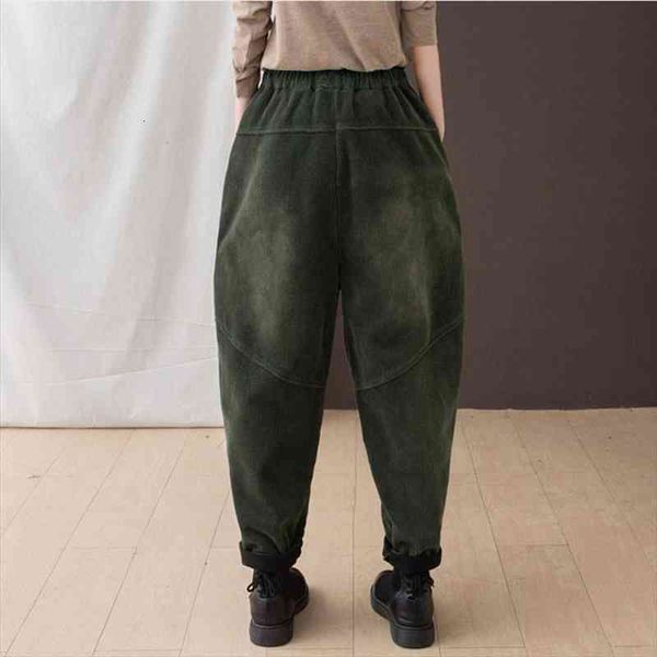 Fashion High Street Thicken Loose Corduroy Harem Pants Vintage Elastic High Waist Trousers Casual Big Size Daddy Pants Women, Black;white
Fashion High Street Thicken Loose Corduroy Harem Pants Vintage Elastic High Waist Trousers Casual Big Size Daddy Pants Women, Black;white