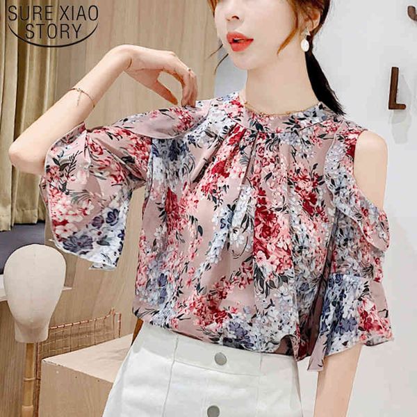 fashion short print chiffon blouse women and blouses regular shorts floral ladies flare sleeve shirts o-neck 5160 50 210510, White
fashion short print chiffon blouse women and blouses regular shorts floral ladies flare sleeve shirts o-neck 5160 50 210510, White