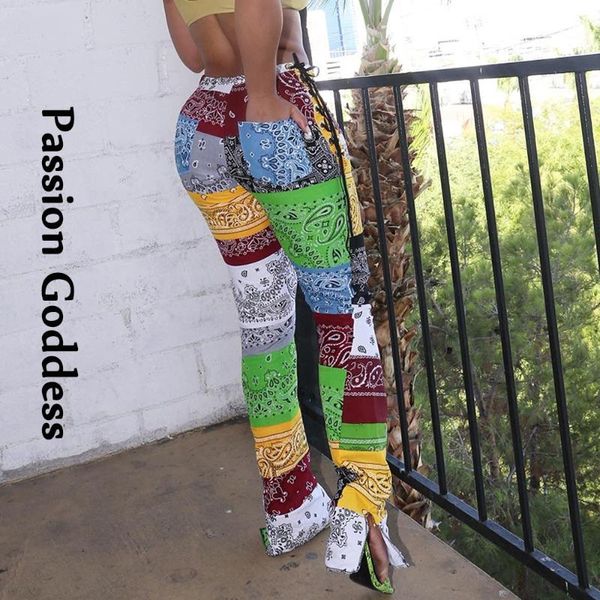 women paisley printed stacked pants elastic high waist split pencil feminina side straps drawstring long pantalon women's & capris, Black;white
women paisley printed stacked pants elastic high waist split pencil feminina side straps drawstring long pantalon women's & capris, Black;white