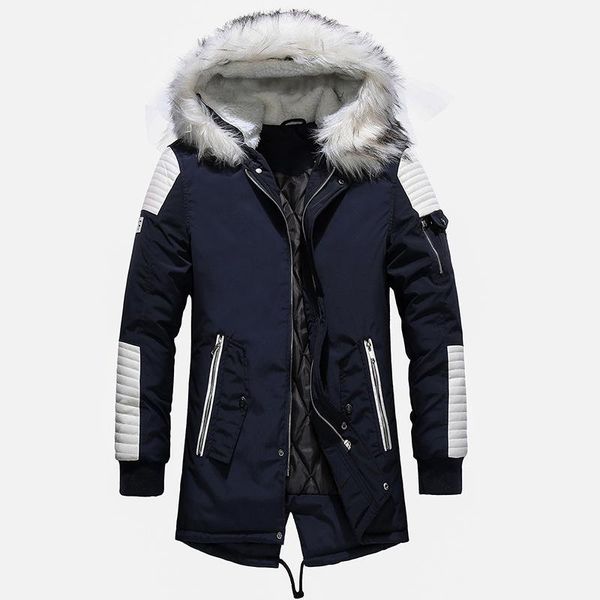 men's down & parkas winter jacket men thicken warm fur collar cotton clothes casual long outwear hooded jackets coats, Black
men's down & parkas winter jacket men thicken warm fur collar cotton clothes casual long outwear hooded jackets coats, Black