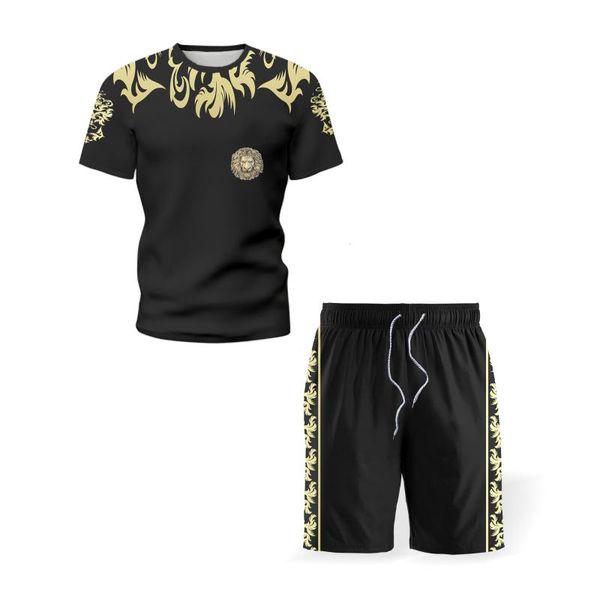 men's tracksuits oversized round neck t-shirt set summer loose vogue style stripe youth casual fitness sportswear 2-piece 5x, Gray
men's tracksuits oversized round neck t-shirt set summer loose vogue style stripe youth casual fitness sportswear 2-piece 5x, Gray