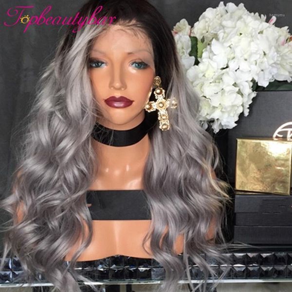 ombre gray 13x4 lace front wigs remy brazilian human hair wavy for women1, Black;brown
ombre gray 13x4 lace front wigs remy brazilian human hair wavy for women1, Black;brown