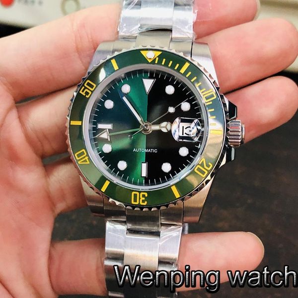 bliger 40 mm new gentlemen luxury watches sapphire glass sterile dial gmt date window ceramic tablecloth automatic mens watch, Slivery;brown
bliger 40 mm new gentlemen luxury watches sapphire glass sterile dial gmt date window ceramic tablecloth automatic mens watch, Slivery;brown