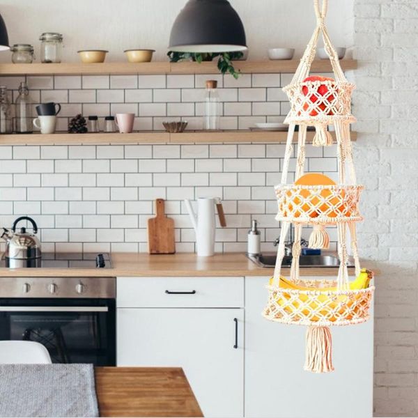 storage baskets 3 tier hanging fruit basket bohemia handmade cotton rope woven art decoration home multipurpose stuff holder
storage baskets 3 tier hanging fruit basket bohemia handmade cotton rope woven art decoration home multipurpose stuff holder