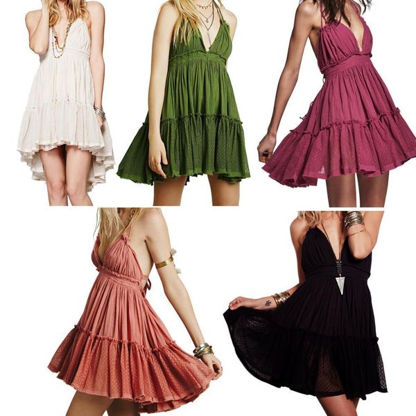 women dresses bohemian mini dress backless beach ball gown hippie chic holiday boho strapless summer sleeveless v neck, Black;gray
women dresses bohemian mini dress backless beach ball gown hippie chic holiday boho strapless summer sleeveless v neck, Black;gray