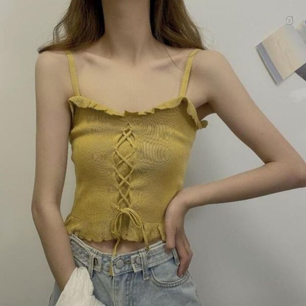 women's tanks & camis summer korean fashion tether strap design v-neck sleeveless knit short style camisole vest, White
women's tanks & camis summer korean fashion tether strap design v-neck sleeveless knit short style camisole vest, White