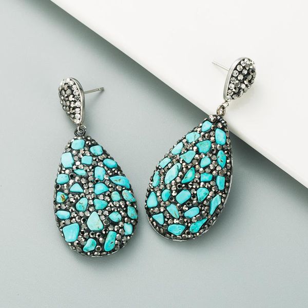 euramerican vintage green natural stone full crystal waterdrop stud earrings for women girls fashion jewelry accessories dangle & chandelier, Silver
euramerican vintage green natural stone full crystal waterdrop stud earrings for women girls fashion jewelry accessories dangle & chandelier, Silver