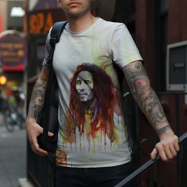 original rock bob marley 3d printing long-haired uncle patterned t-shirt fashion and beautiful breathable daily party travel men's shor, White;black
original rock bob marley 3d printing long-haired uncle patterned t-shirt fashion and beautiful breathable daily party travel men's shor, White;black