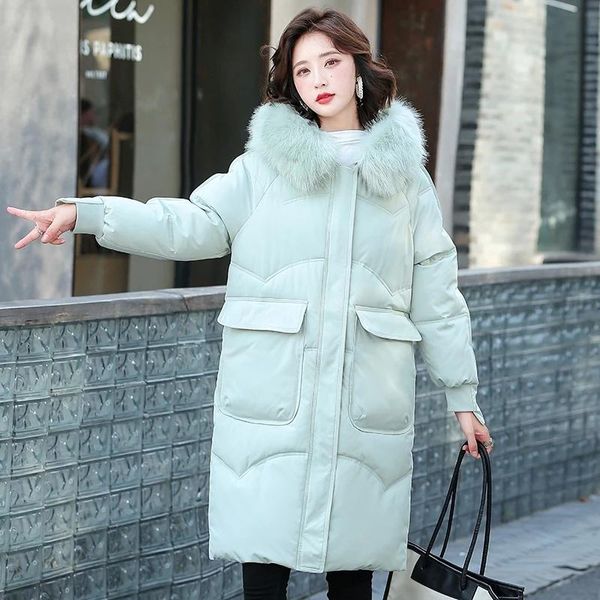 women's down & parkas winter women mid-length casual big fur collar hooded thicken windproof coat 2021 cotton-padded jacket, Black
women's down & parkas winter women mid-length casual big fur collar hooded thicken windproof coat 2021 cotton-padded jacket, Black