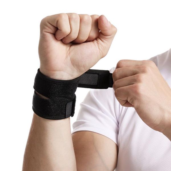 wrist support sport wristband gym safety sports protector hand bands adjustable brace wrap bandage, Black;red
wrist support sport wristband gym safety sports protector hand bands adjustable brace wrap bandage, Black;red