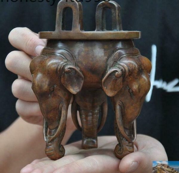 5" mark old chinese buddhism bronze elephant head statue incense burner censer fragrance lamps
5" mark old chinese buddhism bronze elephant head statue incense burner censer fragrance lamps