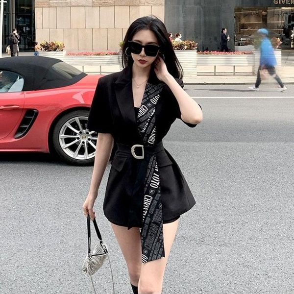 women's suits & blazers long sleeve stitching print design trendy suit korea office queen blazer women autumn outwear coat robe femme c, White;black
women's suits & blazers long sleeve stitching print design trendy suit korea office queen blazer women autumn outwear coat robe femme c, White;black