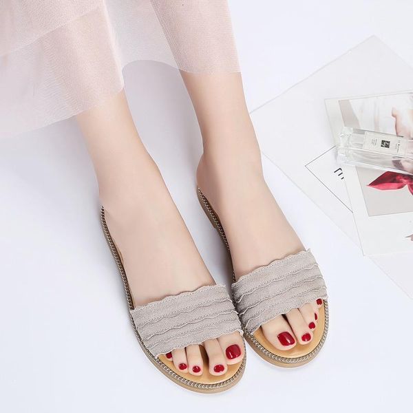 slippers 2021 summer women flat platform sandals shoes beach slip-on round toe leather suede slides flip flops11, Black
slippers 2021 summer women flat platform sandals shoes beach slip-on round toe leather suede slides flip flops11, Black