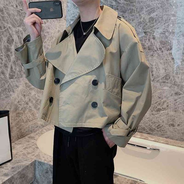 men's jackets korean men long sleeve jacket double breasted suit collar windbreaker male casual outwear brand clothing i8yh, Black;brown
men's jackets korean men long sleeve jacket double breasted suit collar windbreaker male casual outwear brand clothing i8yh, Black;brown