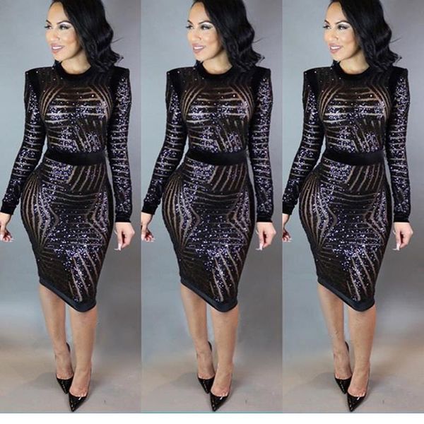 casual dresses women clothing black long sleeve sequin bodycon dress vestido de festa night club party autumn, Black;gray
casual dresses women clothing black long sleeve sequin bodycon dress vestido de festa night club party autumn, Black;gray